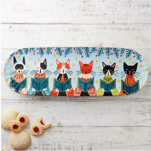 Anthropologie Dining Anthropologie Cat Carolers Platter Quill Fox